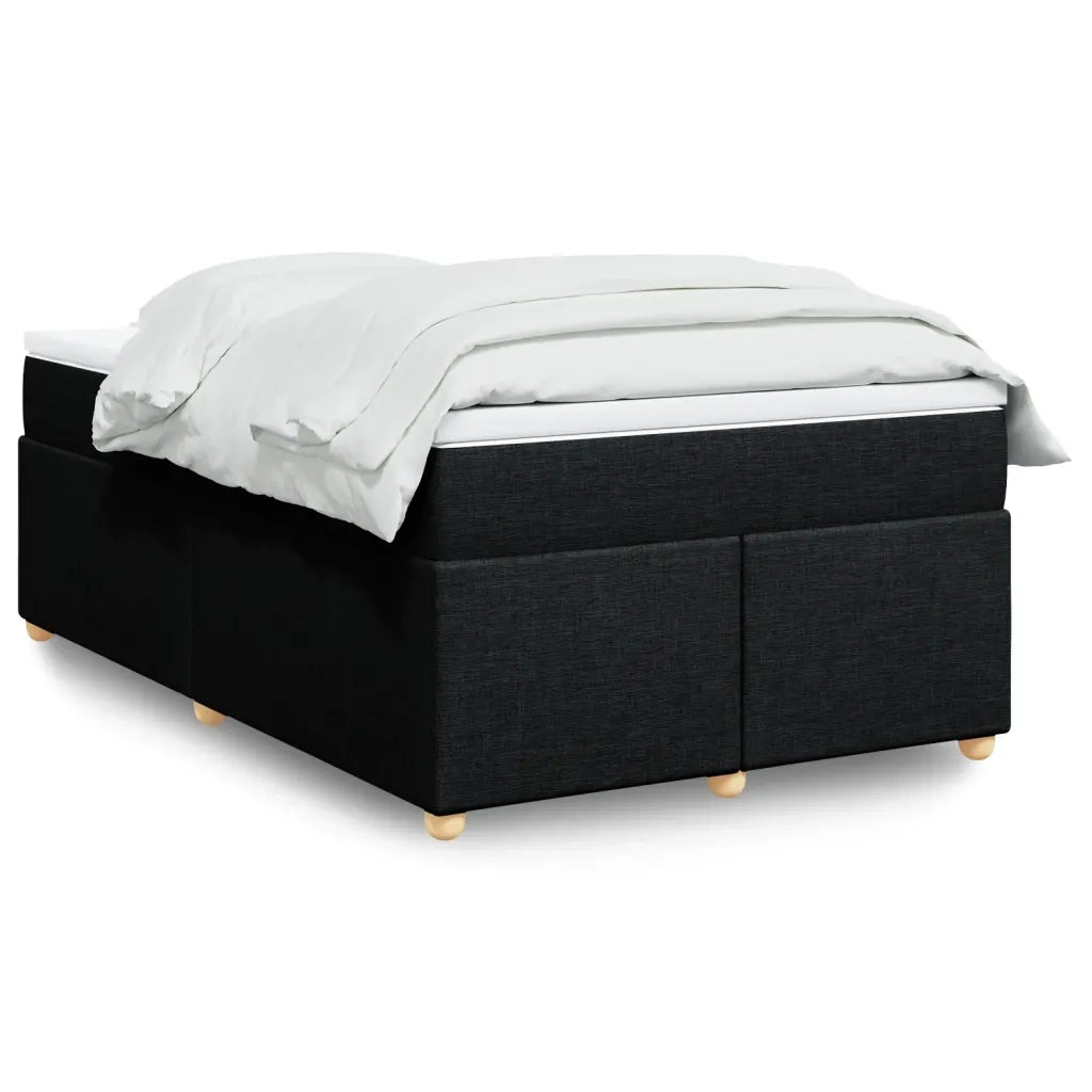Giroletto a Molle con Materasso Nero 120x190 cm in Tessuto 3285361