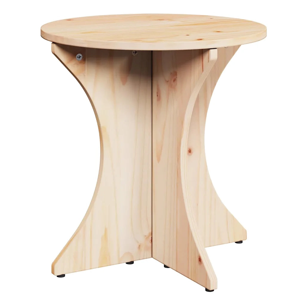 Tavolino da salotto 2 pcs Naturale Legno di pino massello 873565