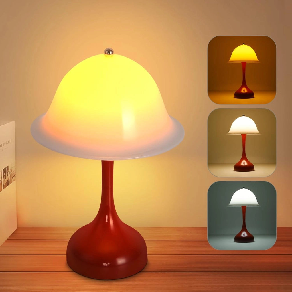 ZMH Lampada da tavolo LED USB ricaricabile luminosità regolabile per camera letto ufficio