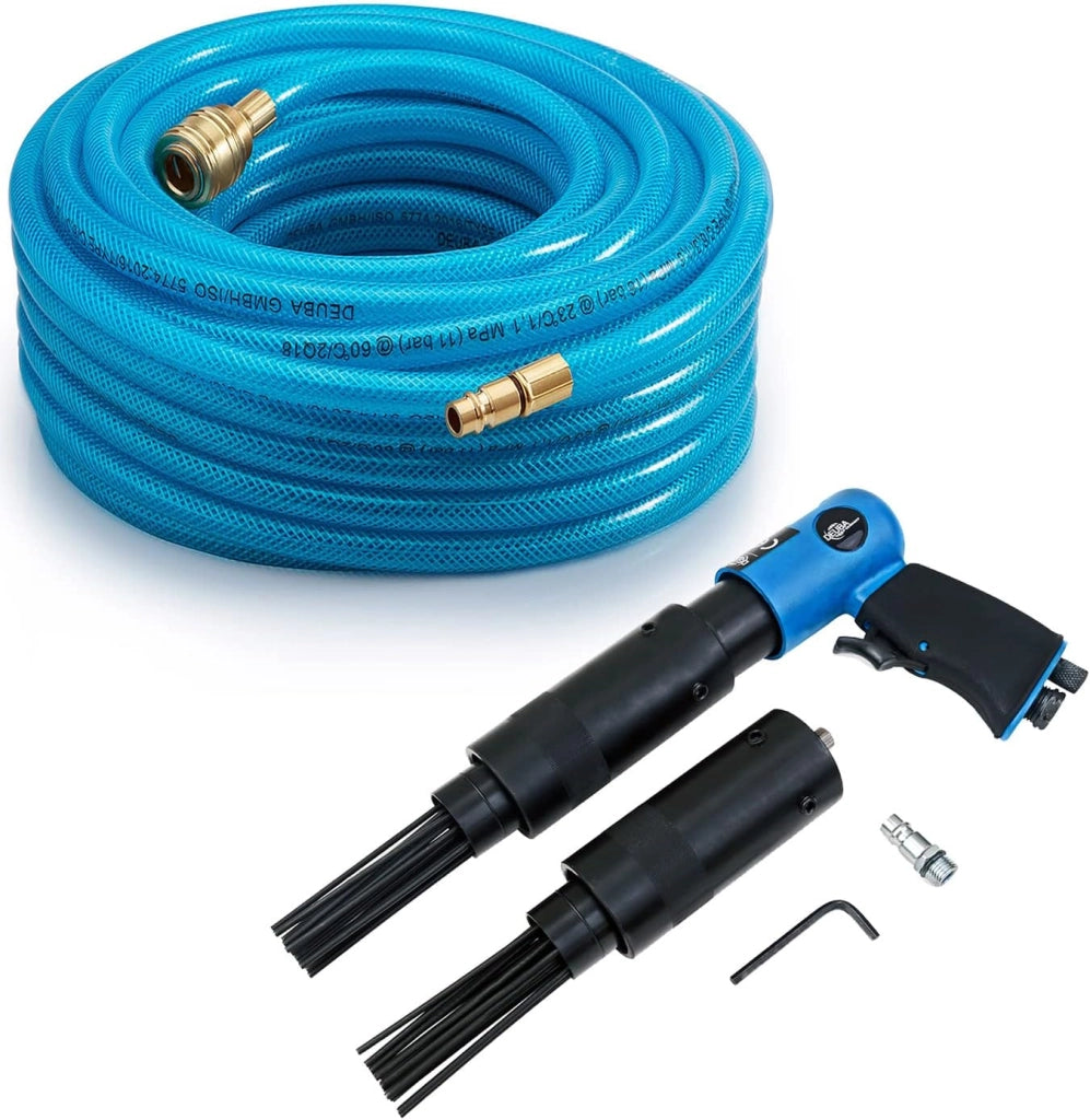 Avvolgitubo per Aria Compressa Tubo 10m 1/4' Ablatore ad Aghi 4000 U/min 260 l/min