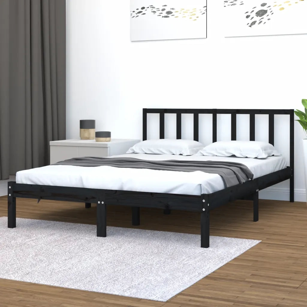 Giroletto Nero Massello Pino 150x200cm King Size 3105080