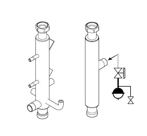 Accessorio per Caldaie Vaillant Tronchetto INAIL 0020106206