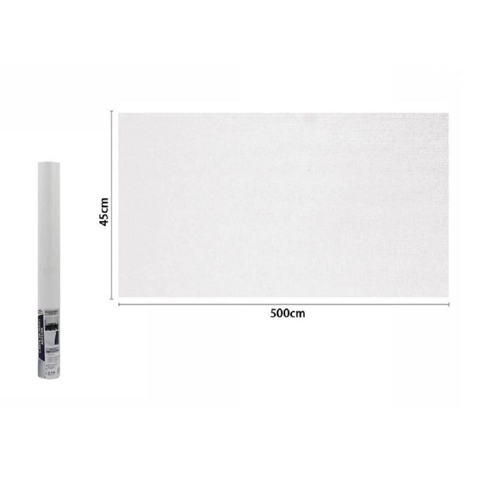 Trade Shop - Rotolo Pellicola Adesiva Grigio Chiaro 45 Cm X 5 Mt Mobili Carta Da Parati 71116 -