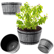 Vaso da fiori KADAX, vaso per fiori, copertura da giardino, rotondo, supporto per fiori in plastica, 40 cm