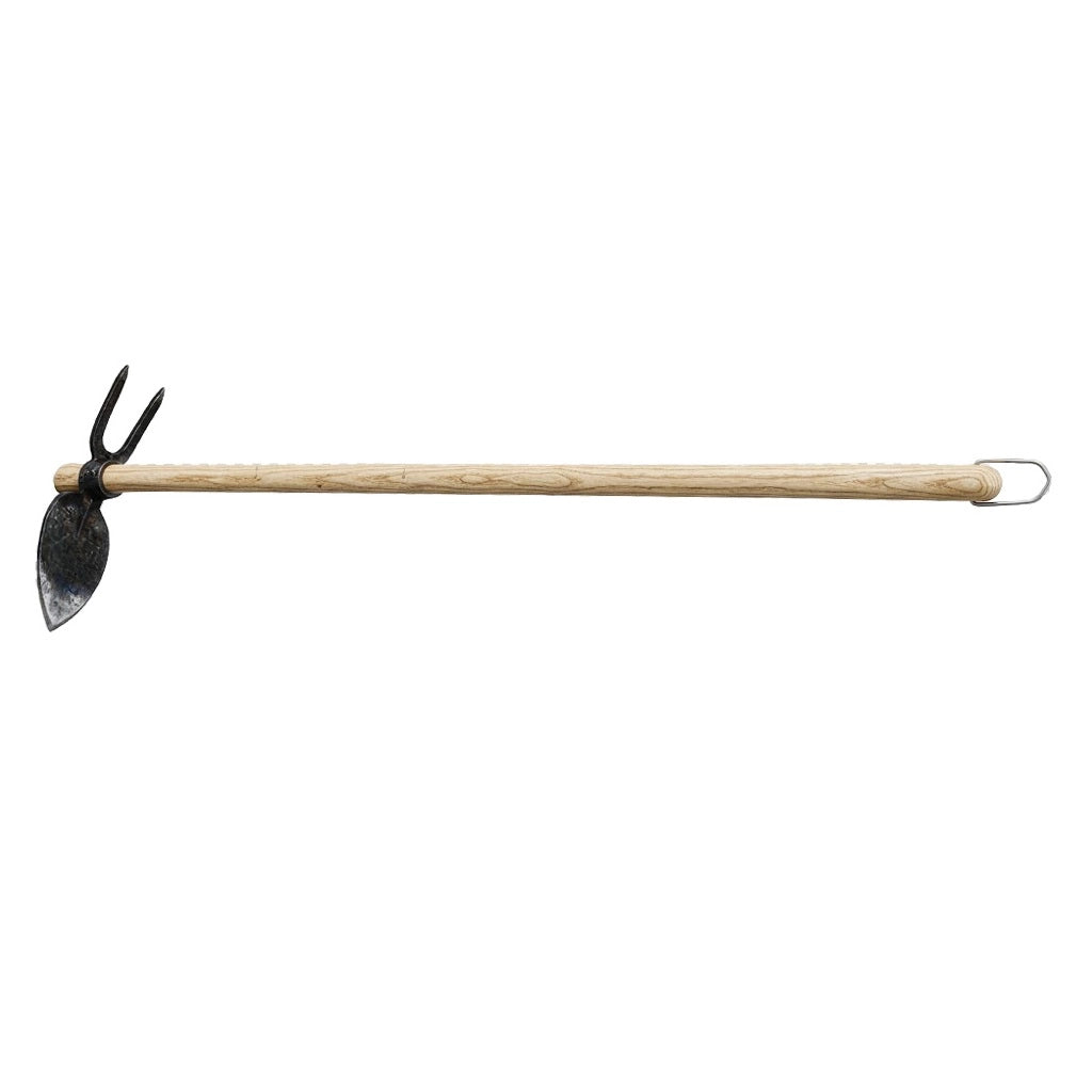 ZAPPA CUORE BIDENTE FORGIATA CON MANICO IN FAGGIO 120 CM FUMASI
