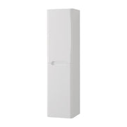 Colonna bagno sospesa 140 cm bianco lucido 2 ante soft-close Stillo