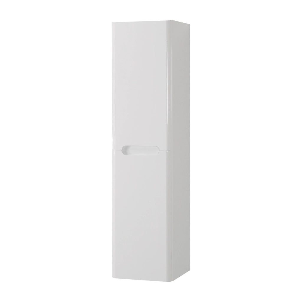 Colonna bagno sospesa 140 cm bianco lucido 2 ante soft-close Stillo