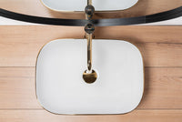 Lavabo Da Appoggio Rea Belinda Gold Edge