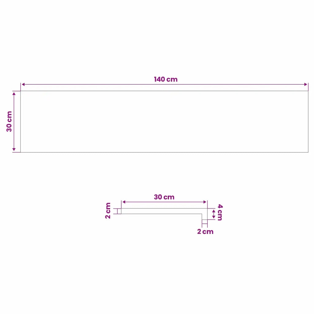 Soglie per finestre 2 pz Verniciato 140 x 30 x 2 cm 42048237