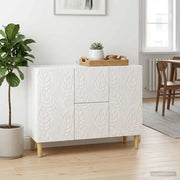 Credenza Bianco Lucido 89 x 34,5 x 60 cm Legno ingegnerizzato 895119