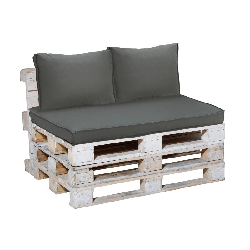 Coussin Loneta ECO 120 x 80 cm - MADISON SÃ©rie Palette - Gris