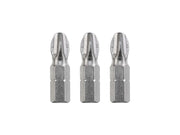 Inserto a croce PH 2 acciaio KWB confezione da 3 pezzi 25mm