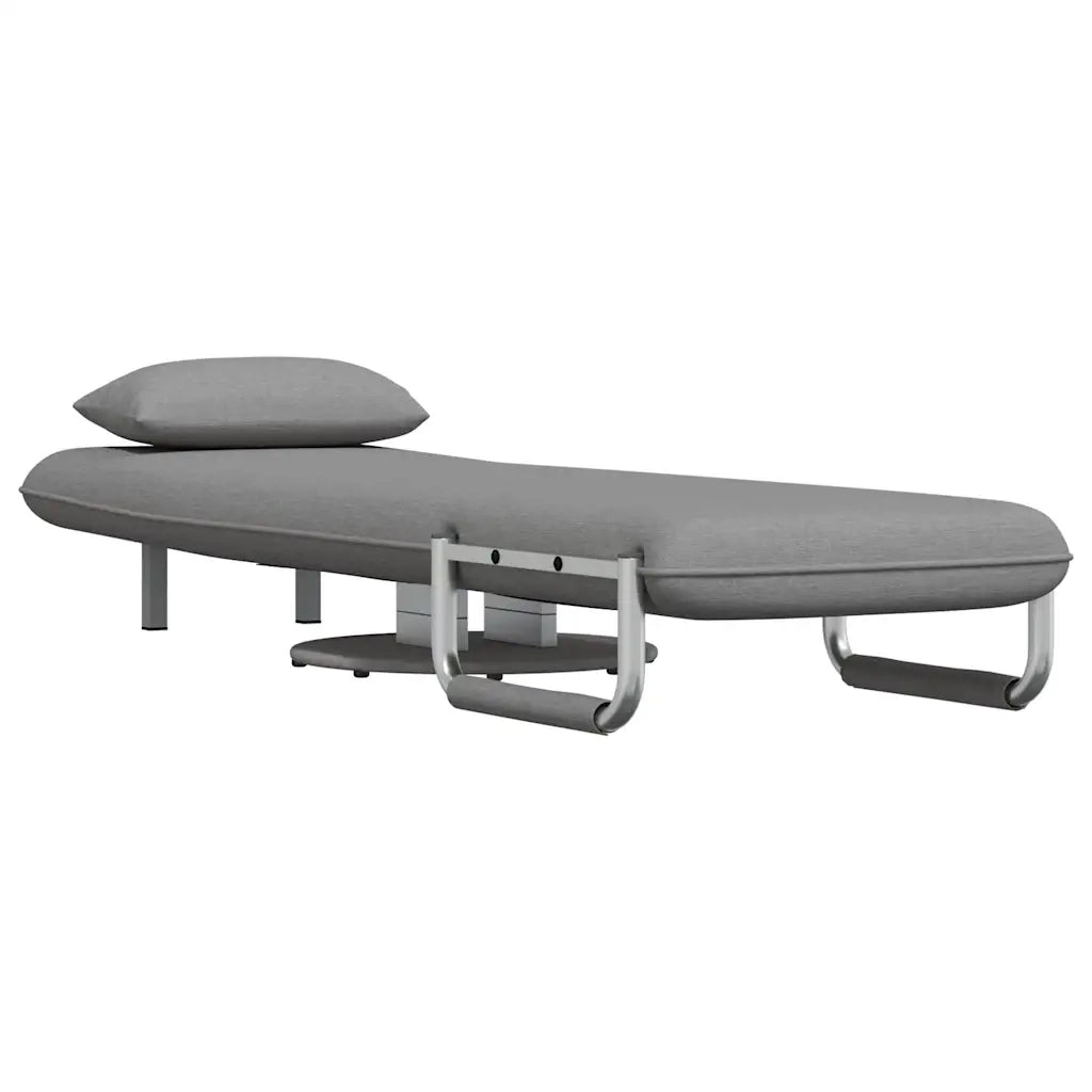Sedia Girevole e Divano Letto Grigio Chiaro in Tessuto cod mxl 9887