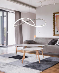 Lampada Da Soffitto Pensile Ring Moderno Led+telecomando App393-cp Cromo