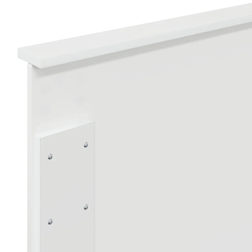 Testiera-Testata-Testiera Decorativa Bianco Lucido 90 cm Legno multistrato 455118