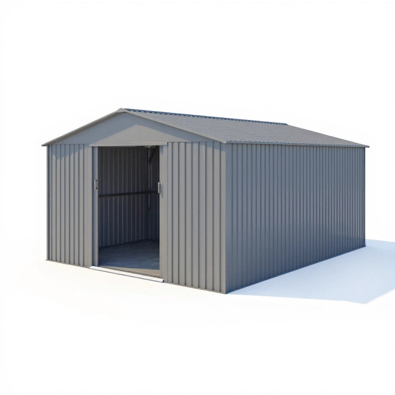 Casetta da giardino in metallo â€“ MJ 10x14 - 13,5 mÂ² - Antracite