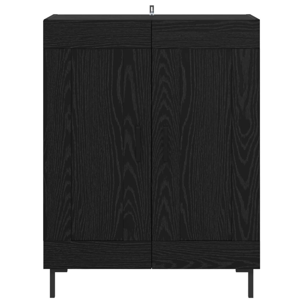 Credenza | Madia | Buffet da pranzo | Armadio da pranzo Rovere Nero 69,5 x 34 x 90 cm
