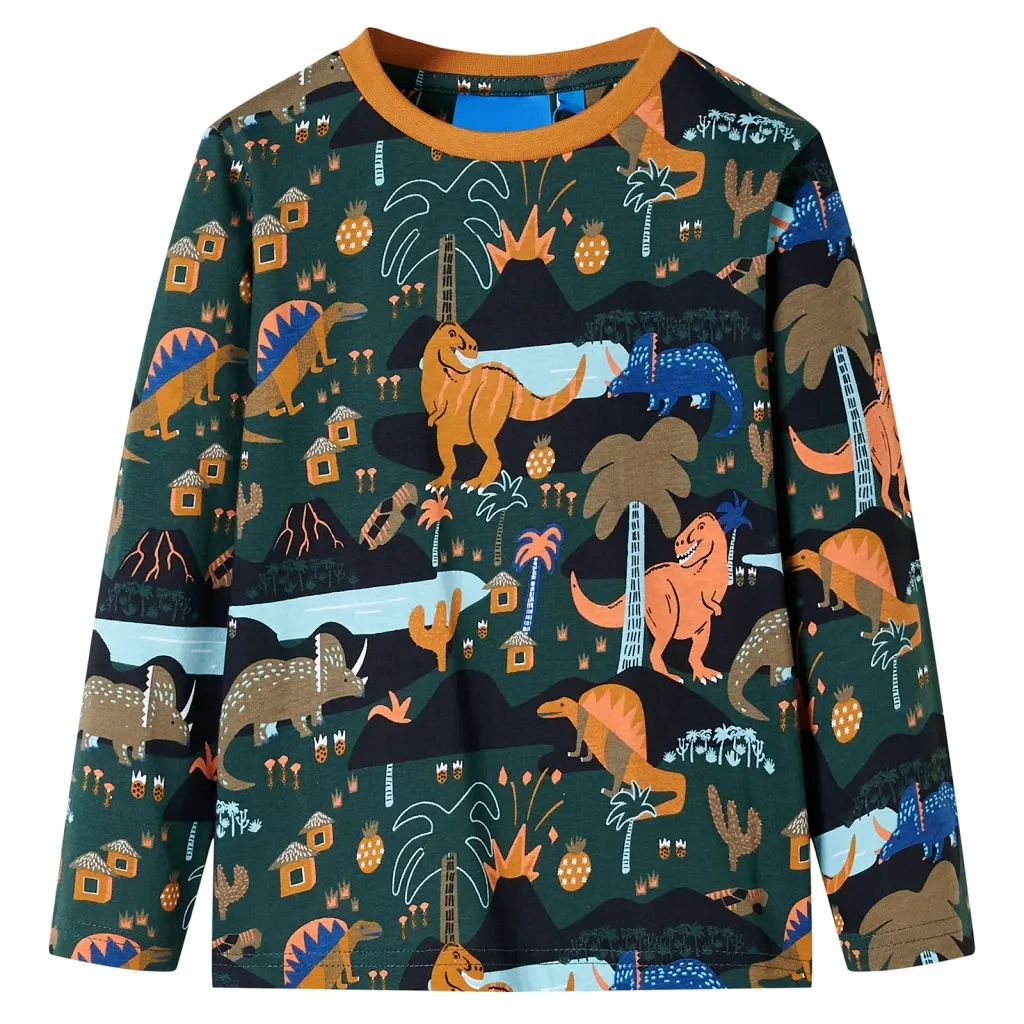 Pigiama da Bambino a Maniche Lunghe Verde Scuro 92 CFW8616449