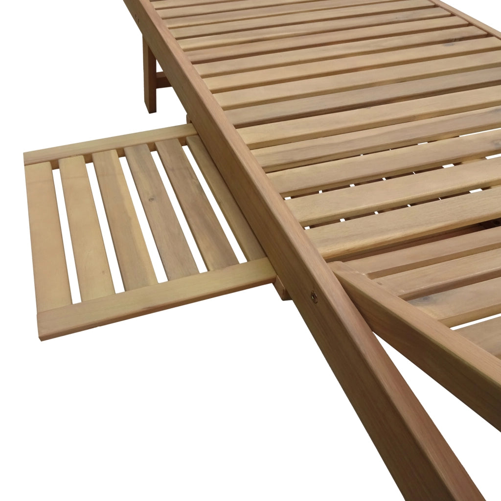 Lettino pieghevole in acacia KANAWA