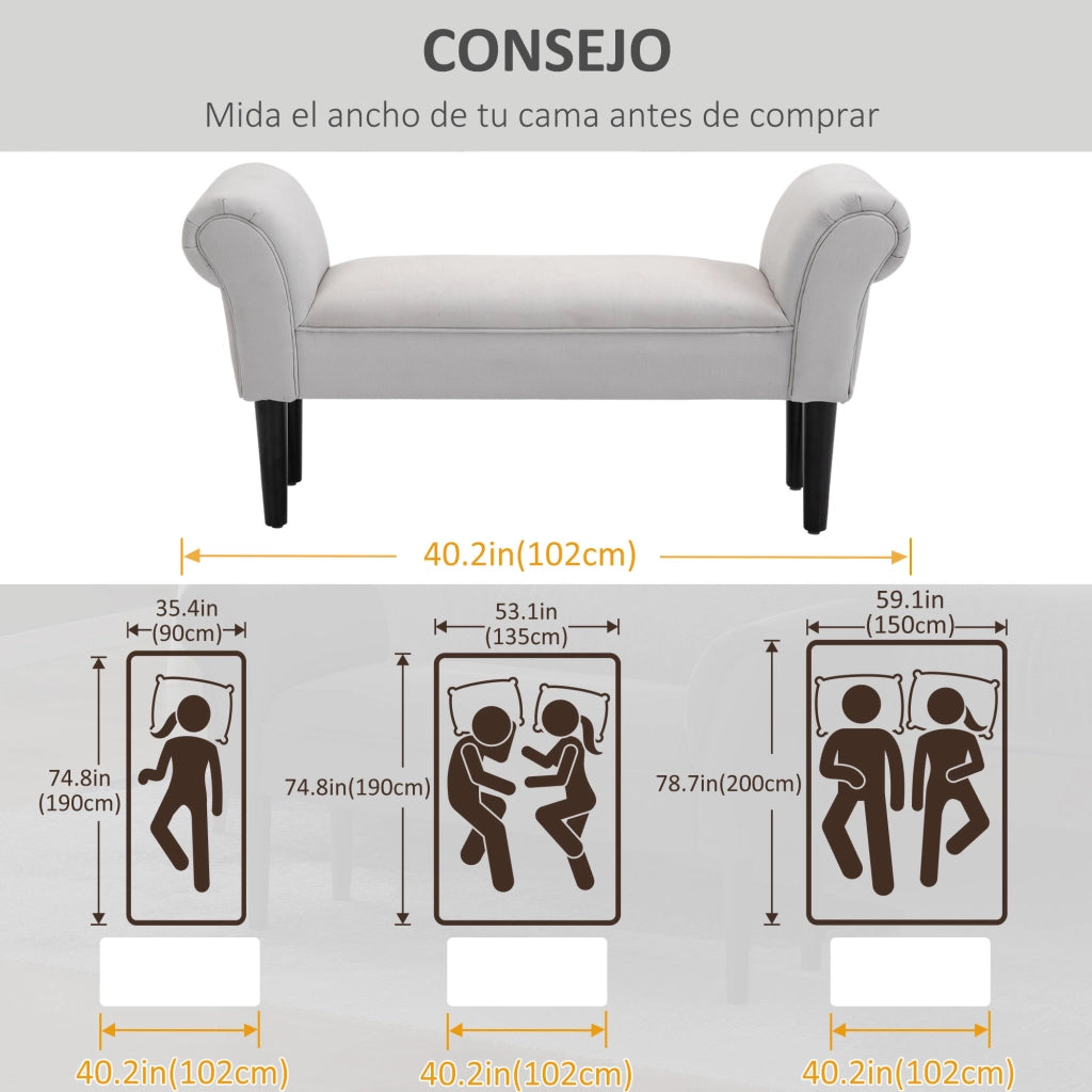 Sedia da pranzo con braccioli imbottita in legno ¨C zephmum ¨C marrone 102x36x51cm