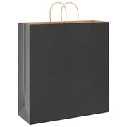 vidaXL Sacchetti di Carta 50 pz con Manici Neri 45x17x48 cm