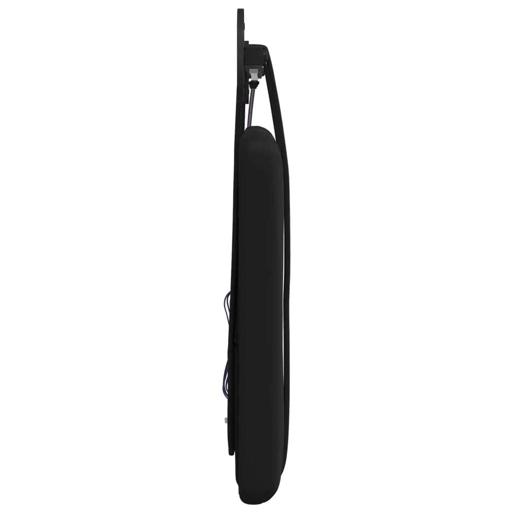 Testiera sospesa Con luce LED Nero Similpelle