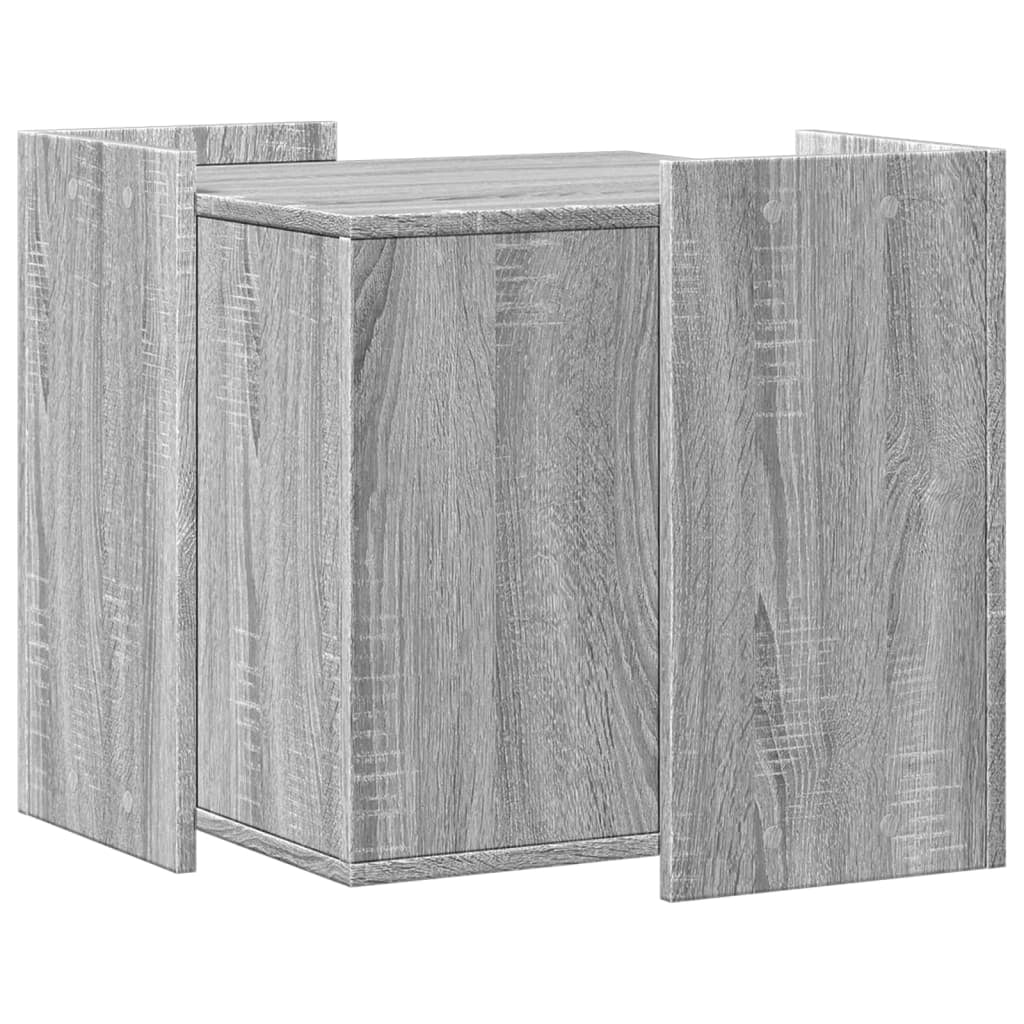 Mobiletto per lettiera per gatti in legno ingegnerizzato Sonoma grigio 02_0043334