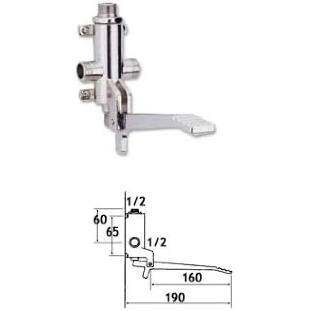 Pedaliera universale cromo b07rj 1jhmn