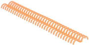 Avvolgicopriatori a spirale 10 pezzi - 15mm/0.59in - Polipropilene - Spine resistenti allo sfregamento - 34 fori - per carta da lettera - avvolgicopriatore a spirale