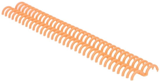 Avvolgicopriatori a spirale 10 pezzi - 15mm/0.59in - Polipropilene - Spine resistenti allo sfregamento - 34 fori - per carta da lettera - avvolgicopriatore a spirale