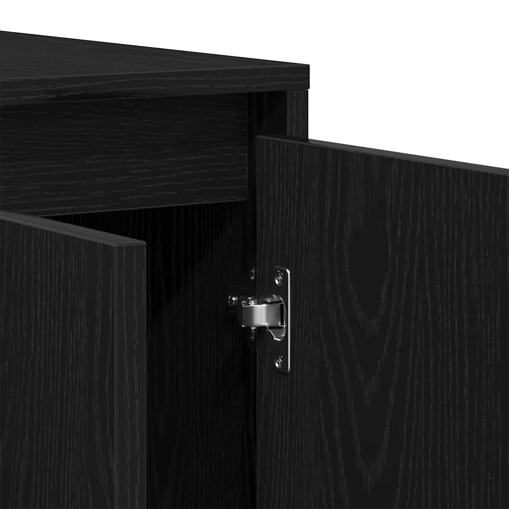 Credenza Rovere Nero 135 x 41 x 75 cm Legno multistrato 3333895