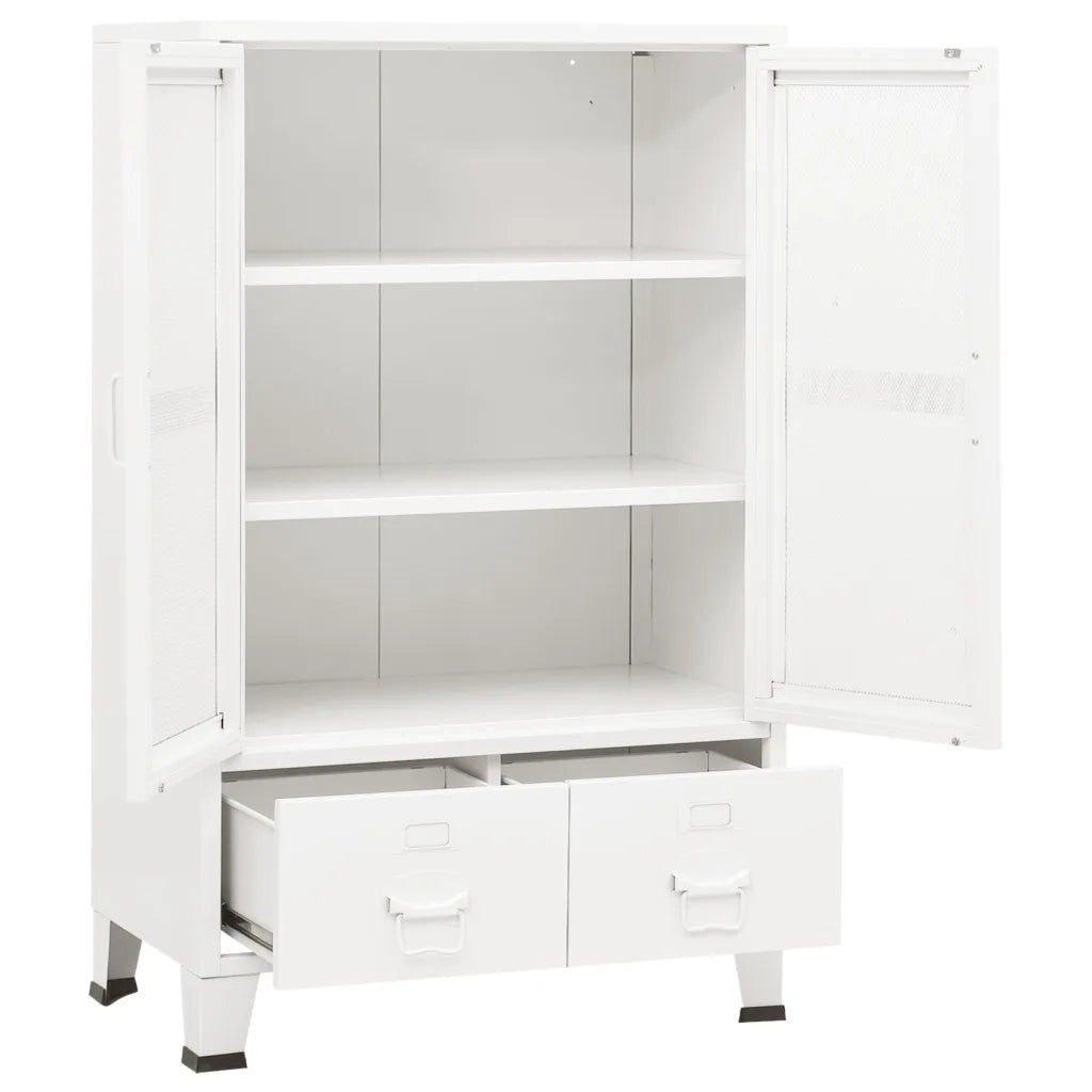 Armadio Classificatore Industriale Bianco 70x40x115 cm Metallo 339622