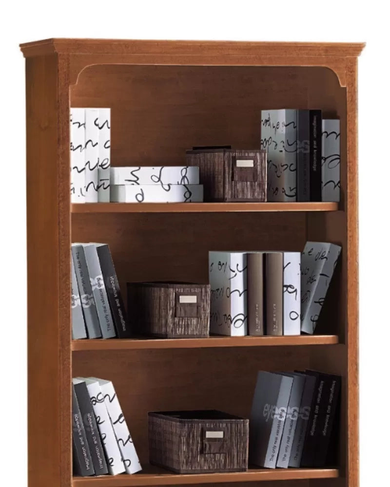 Libreria classica 4 ripiani 1 cassetto, tinta noce cm 94x36x189h (312) - Mobili 2G