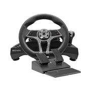 Volante e pedaliera simulatore guida playstation 4 hurricane+5 wheel black e grey 90429