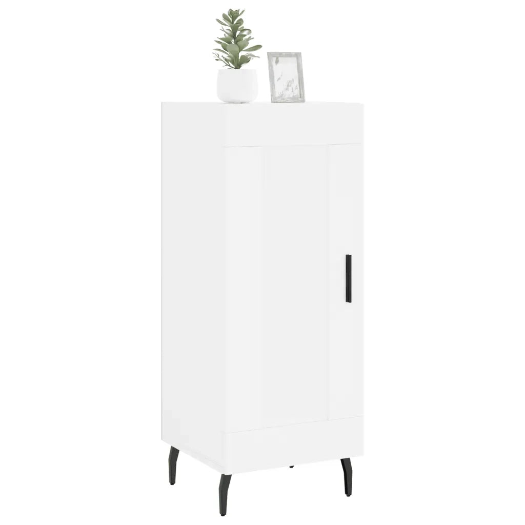 Credenza-Buffet-Armadio da cucina Bianca 34,5x34x90 cm in Legno Multistrato 384121
