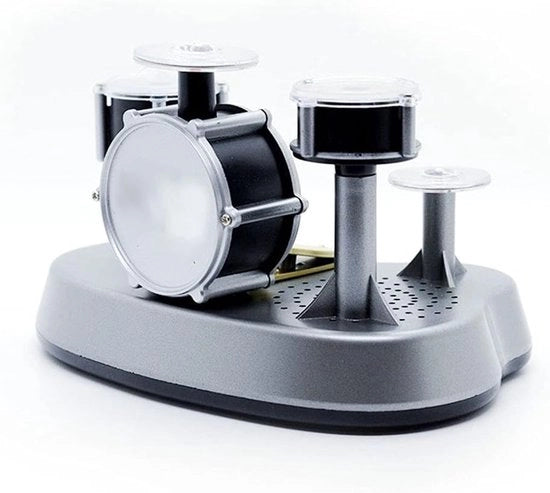 Drum per Bambini, Tavolo Drum Elettronico Mini a Tasti, Nuovo Set con Suoni e Illuminazione, Kit Drum Desktop per Bambini (Dimensioni: A)
