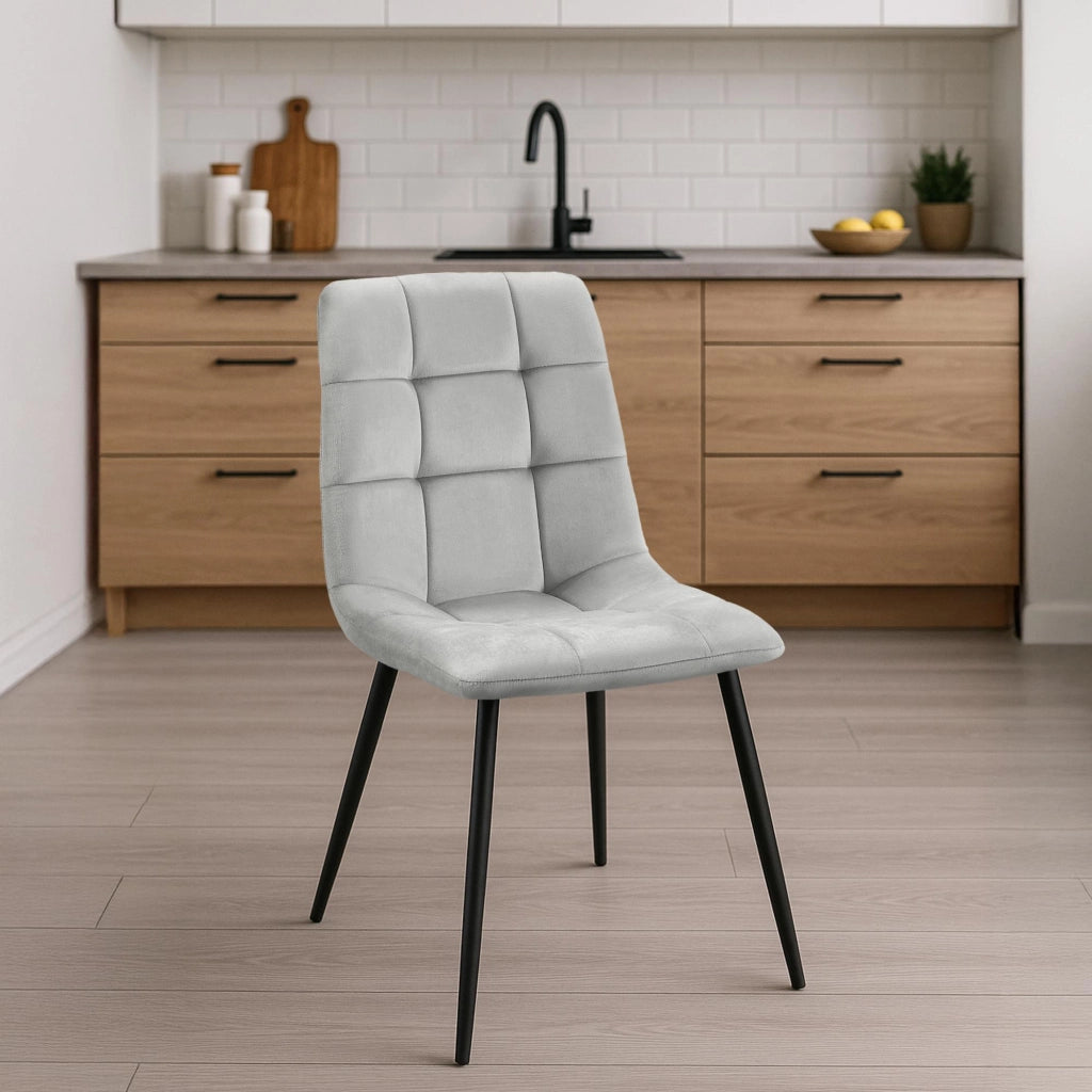 Set di 2 sedie da pranzo Tilde in velluto 5