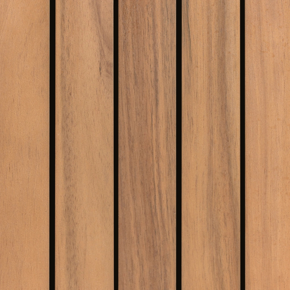 Isola da cucina per esterni in legno di acacia marrone 2 ripiani con top 50 x 50 x 92 cm Giardino cucina pranzo