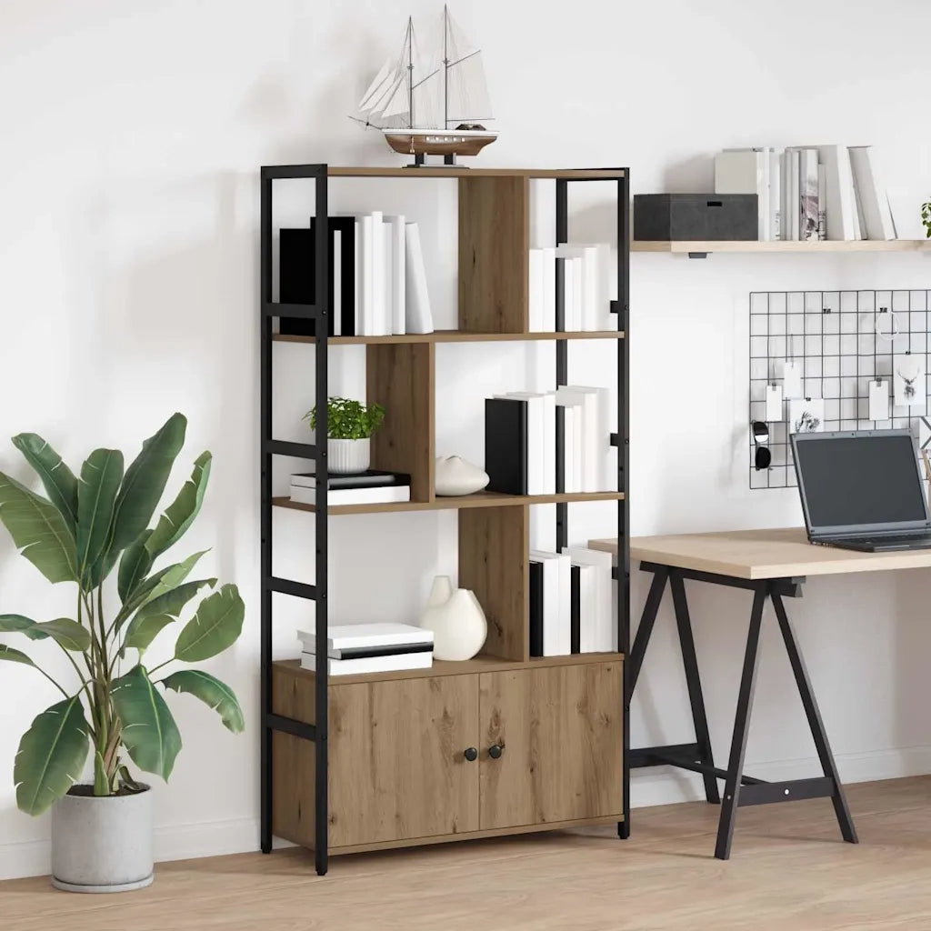 vidaXL Libreria rovere artigianale 80 x 30 x 155.5 cm