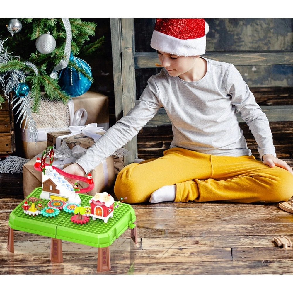 Trade Shop - Set Da Gioco Tavolo Educativo Per Bambini Sensoriale Interattivo Natalizio Con Valigetta -