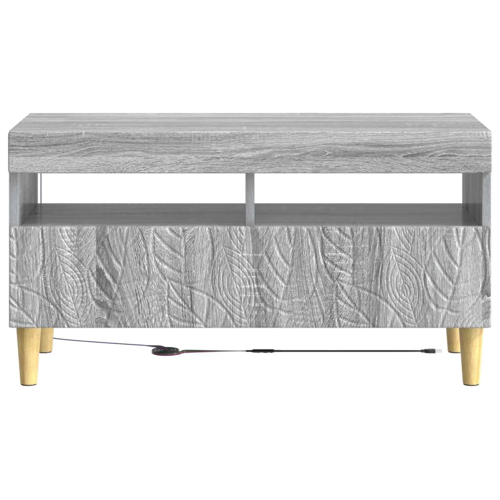 Mobile TV LED Sonoma grigio Legno ingegnerizzato 897221