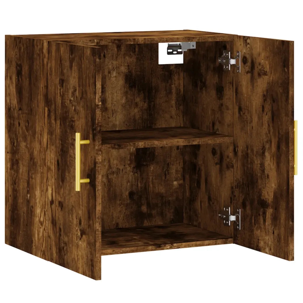 Armadietto a Muro Rovere Fumo 60x31x60 cm in Legno Multistrato 829953