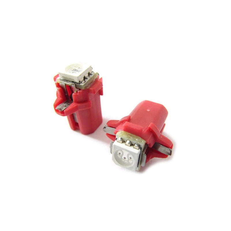 Lampada Led T5 B8.3D B8,3D Colore Rosso Red Luci Cruscotto e Strumentazione 12V
