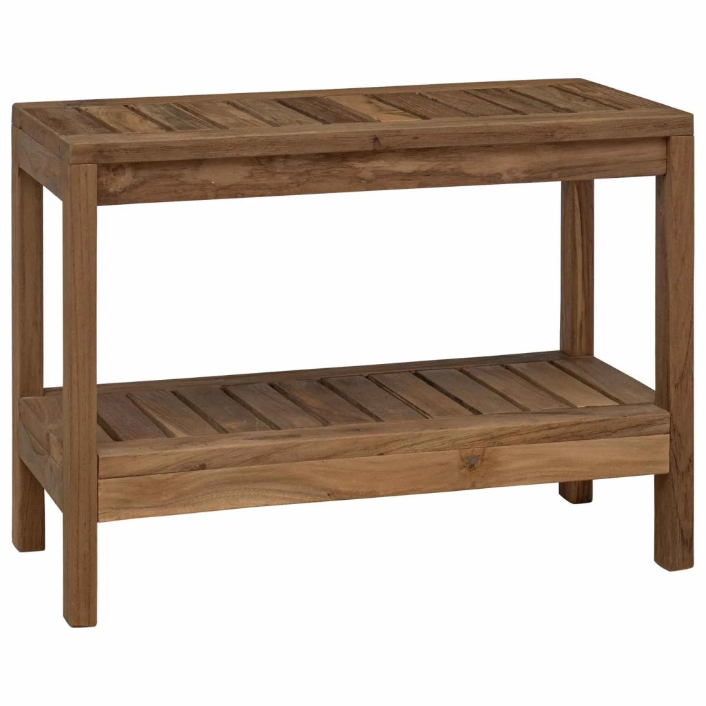 Tavolino da Bagno Naturale 60 x 30 x 45 cm Legno di teak solido 42024271