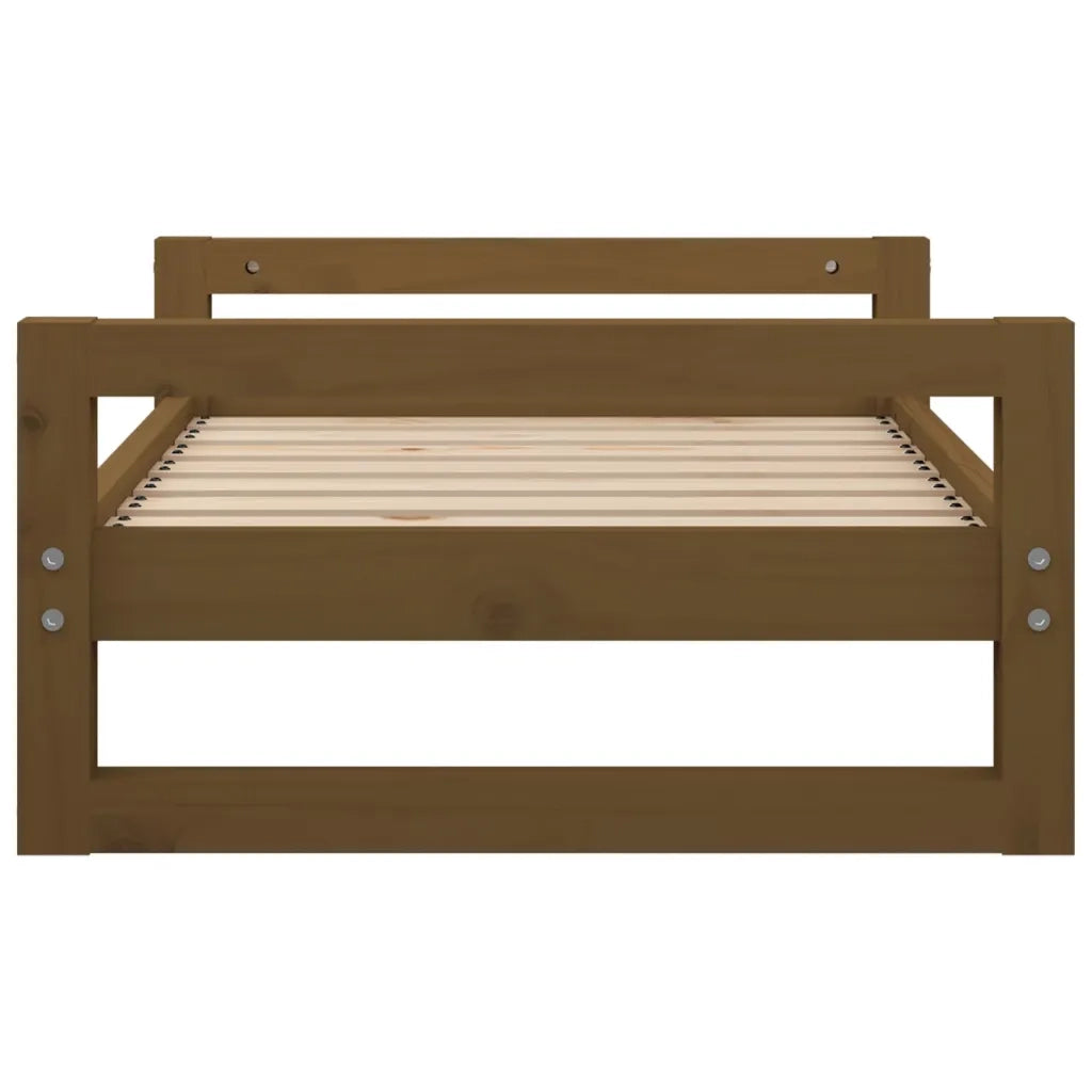 Cuccia per Cani Miele 75,5x55,5x28cm in Legno Massello di Pino cod mxl 39906