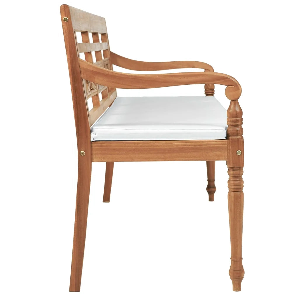 Panchina Batavia con Cuscini 150 cm in Teak 43058