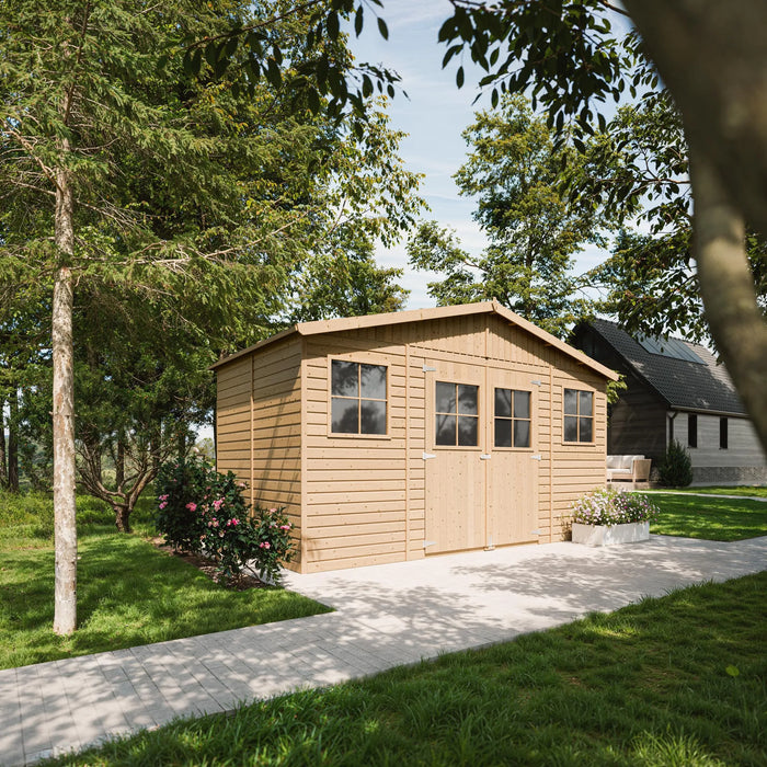 Casa da giardino in legno - 8 m?²- TIMBELA M332+M332G