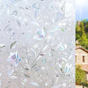 Foglia di vetro per finestre - Adesivo, termico, facile da installare | Disegno a mattoncini