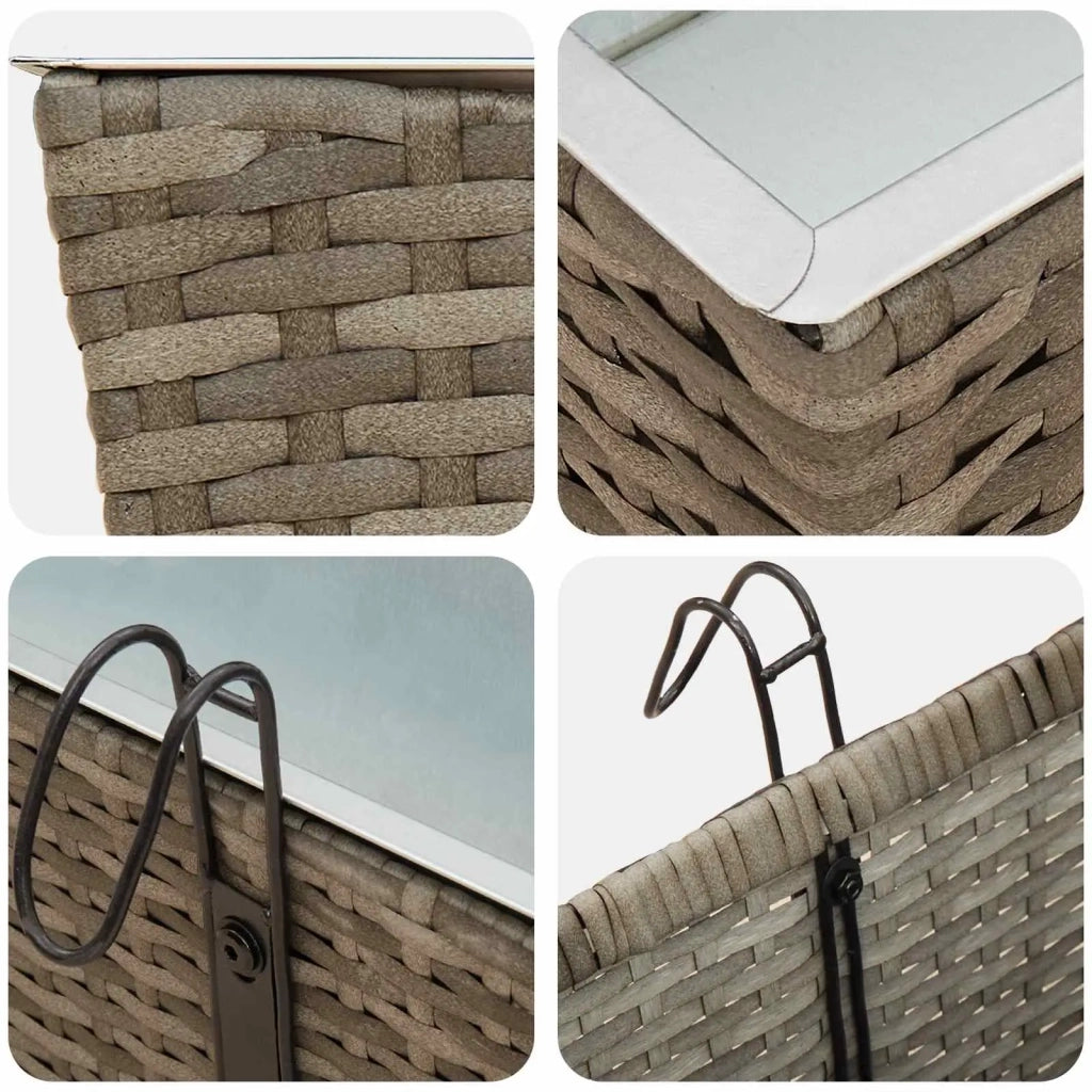 Ringhiera 2 pz 80 x 17 x 17 cm Metallo CFW4207823