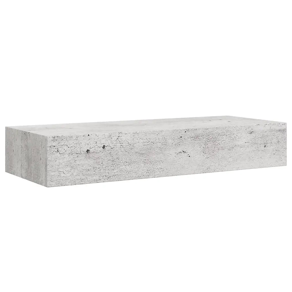 Scaffali a Muro Cassetti 2 pz Grigio Cemento 60x23,5x10 cm MDF cod mxl 53943